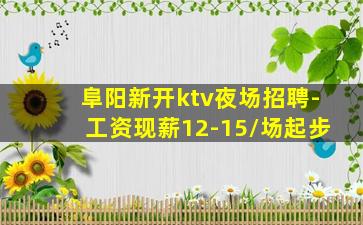 阜阳新开ktv夜场招聘-工资现薪12-15/场起步